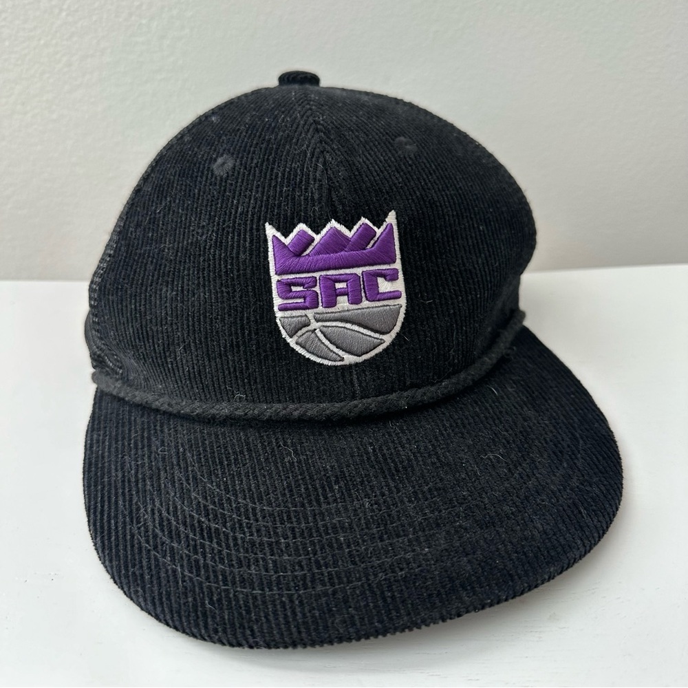 Sacramento Kings Vintage Corduroy Flat Bill Trucker - Roped Hat